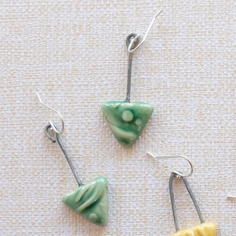 Handmade Ceramic Earrings | Shape Play