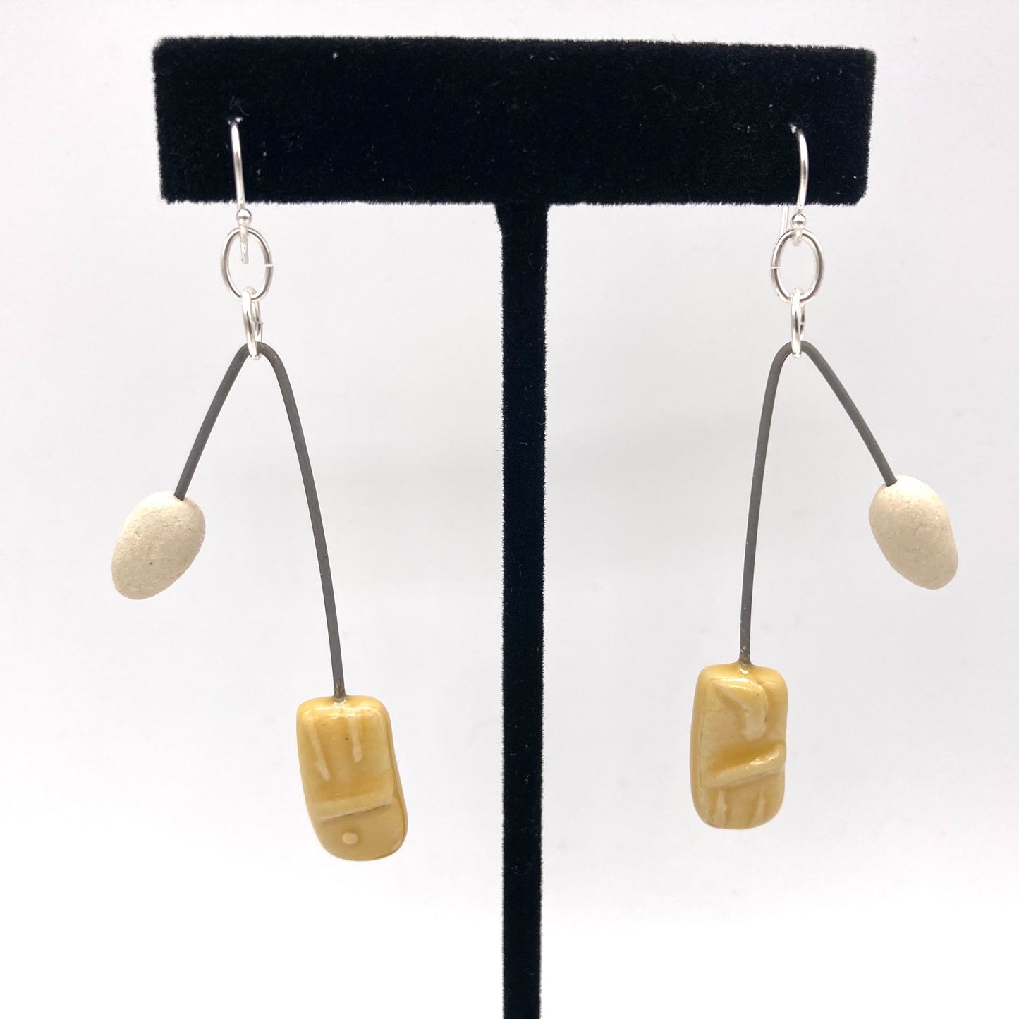 Handmade Ceramic Earrings | Shape Play