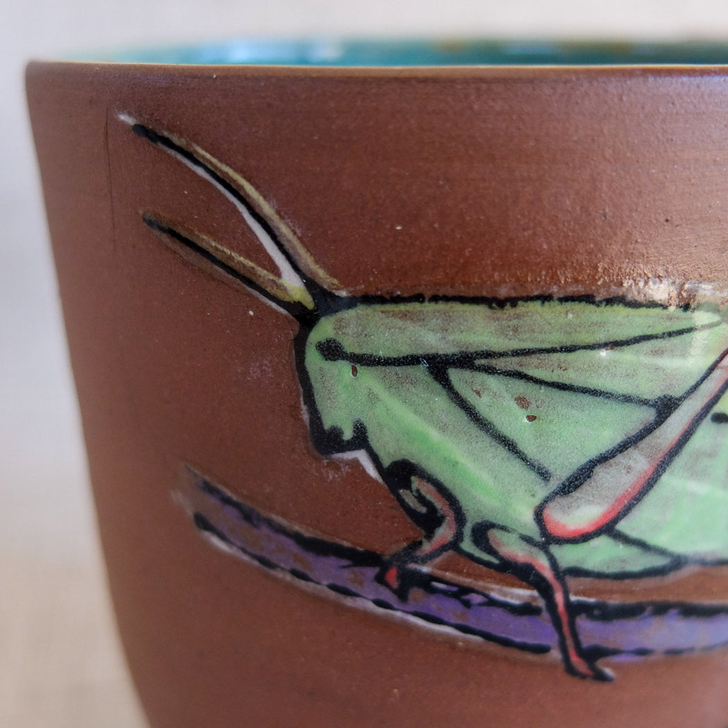 Katydid Insect Illustration Mug